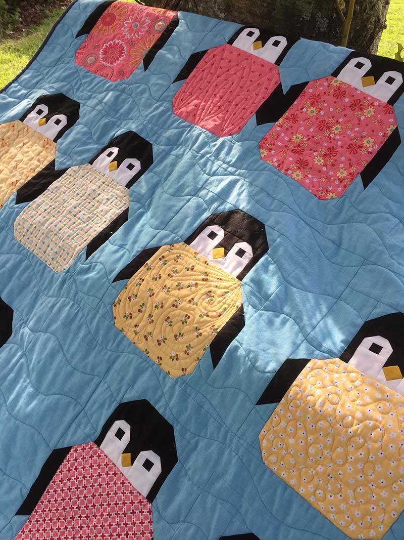 Icy Poles Sew Along Penguin Party Quilt Said With Love