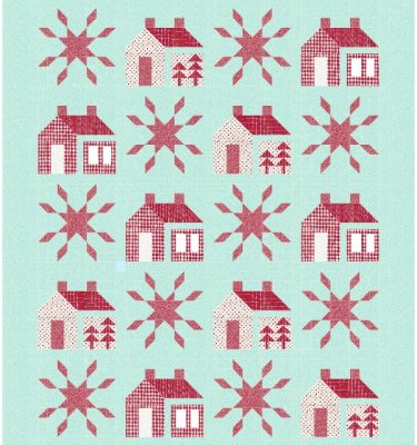Merry Little Christmas Wovens - Red / Aqua Alpine Quilt Kit [PRE ORDER]