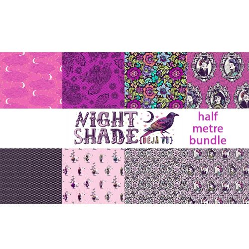 Tula Pink - Nightshade Deja Vu - Half Metre Bundle - Said With Love