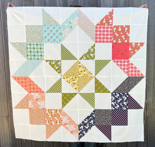 Moda Love Star Quilt Top - Said With Love